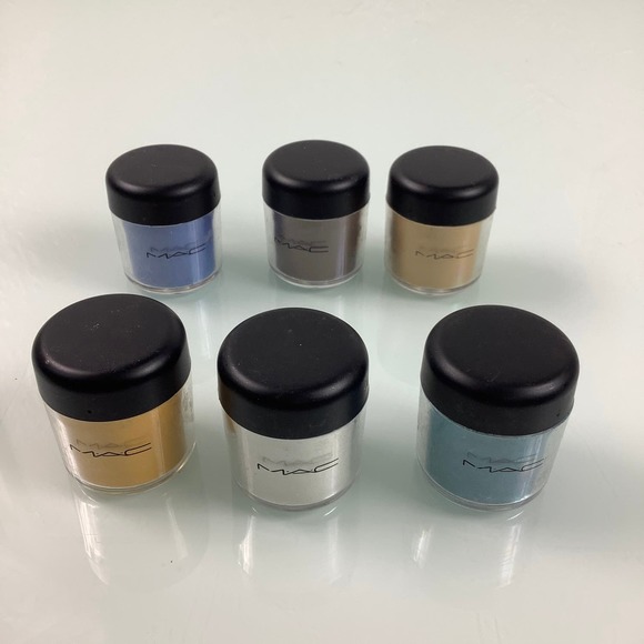 MAC Pigment Eyeshadow large jars bundle of 6 .26 oz each - Picture 6 of 7